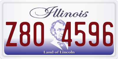 IL license plate Z804596