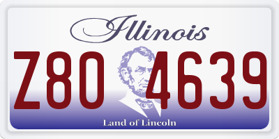 IL license plate Z804639