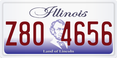 IL license plate Z804656