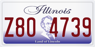 IL license plate Z804739
