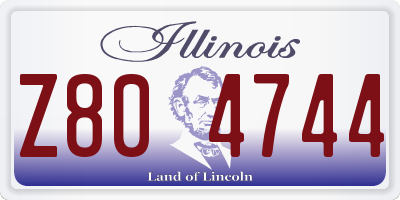 IL license plate Z804744