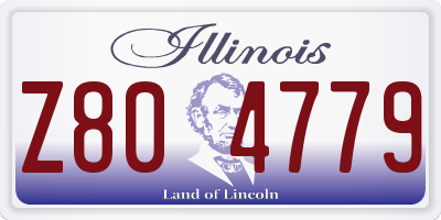 IL license plate Z804779