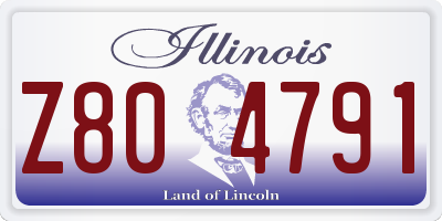 IL license plate Z804791