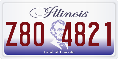 IL license plate Z804821