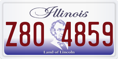 IL license plate Z804859