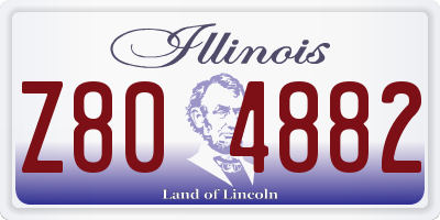 IL license plate Z804882