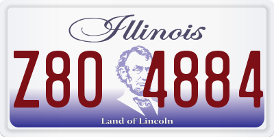 IL license plate Z804884
