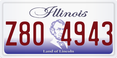 IL license plate Z804943