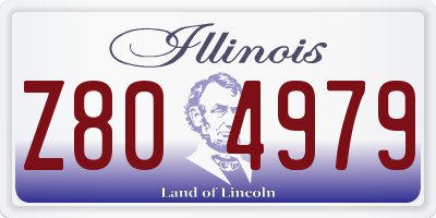 IL license plate Z804979