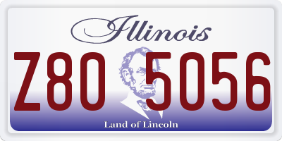 IL license plate Z805056