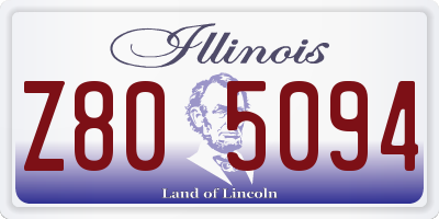 IL license plate Z805094