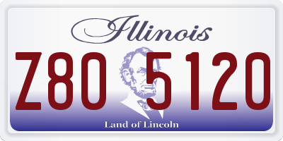 IL license plate Z805120