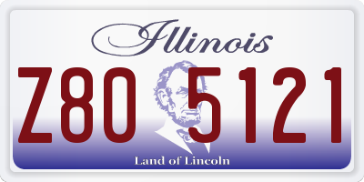 IL license plate Z805121