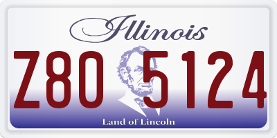 IL license plate Z805124