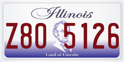 IL license plate Z805126