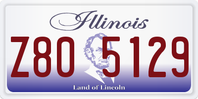 IL license plate Z805129