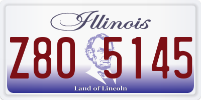 IL license plate Z805145