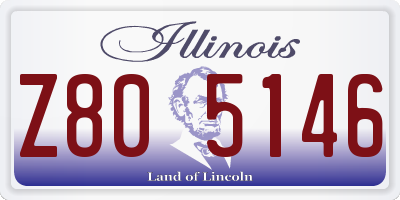 IL license plate Z805146