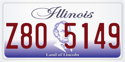 IL license plate Z805149