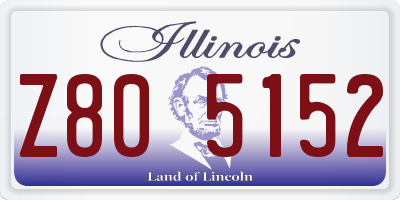 IL license plate Z805152
