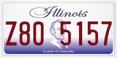 IL license plate Z805157