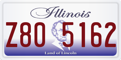 IL license plate Z805162