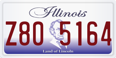 IL license plate Z805164