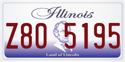 IL license plate Z805195