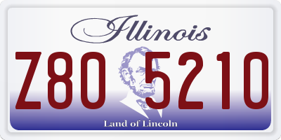 IL license plate Z805210