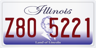 IL license plate Z805221