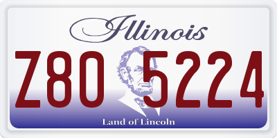 IL license plate Z805224