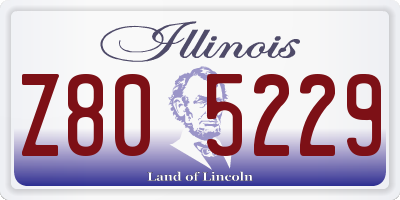 IL license plate Z805229
