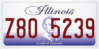 IL license plate Z805239