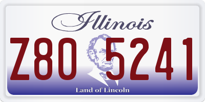 IL license plate Z805241