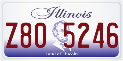 IL license plate Z805246
