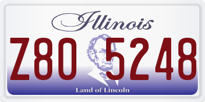 IL license plate Z805248
