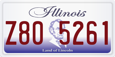 IL license plate Z805261