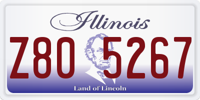 IL license plate Z805267