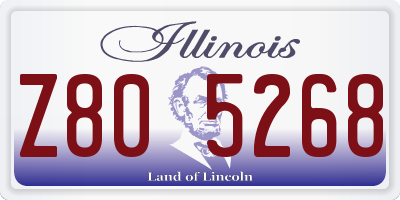 IL license plate Z805268