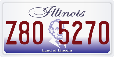 IL license plate Z805270