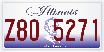 IL license plate Z805271