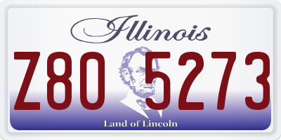 IL license plate Z805273