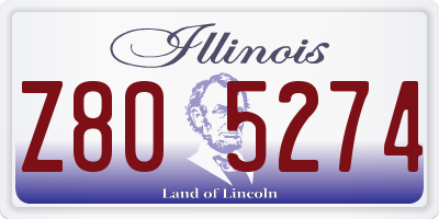 IL license plate Z805274