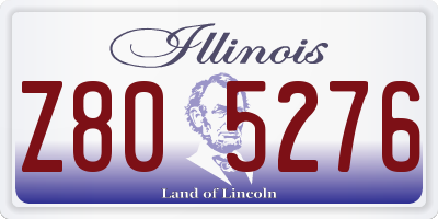 IL license plate Z805276