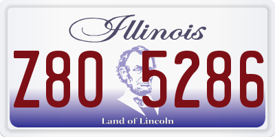 IL license plate Z805286