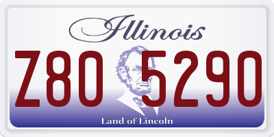 IL license plate Z805290