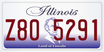 IL license plate Z805291