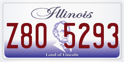 IL license plate Z805293
