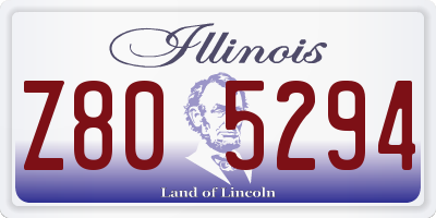 IL license plate Z805294