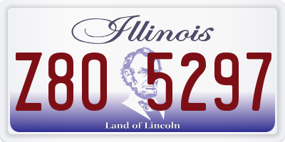IL license plate Z805297